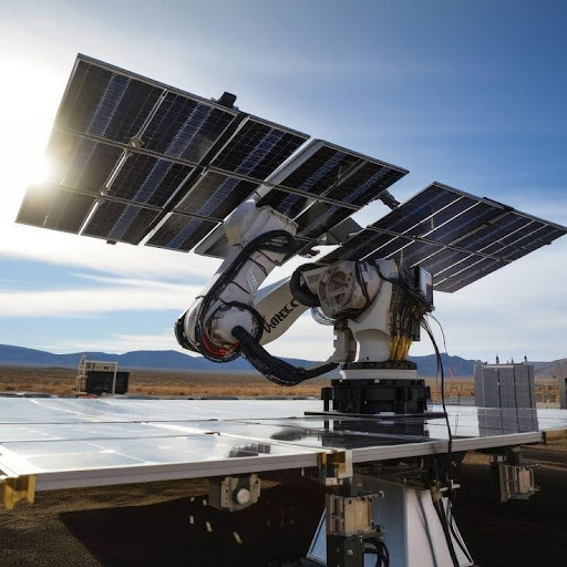 Roboterarm-Solarpanel-Tracker