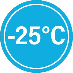 -25⁰C Niedrigtemperatur symbol
