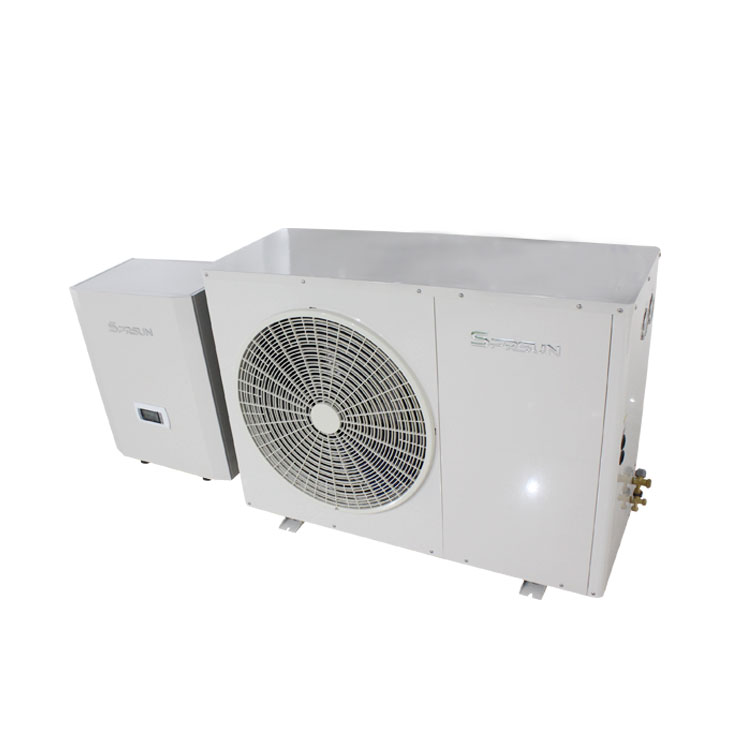 9.6KW EVI DC Inverter Split Air Source Wärmepumpe Warmwasserbereiter Hausheizung Kühlpumpe