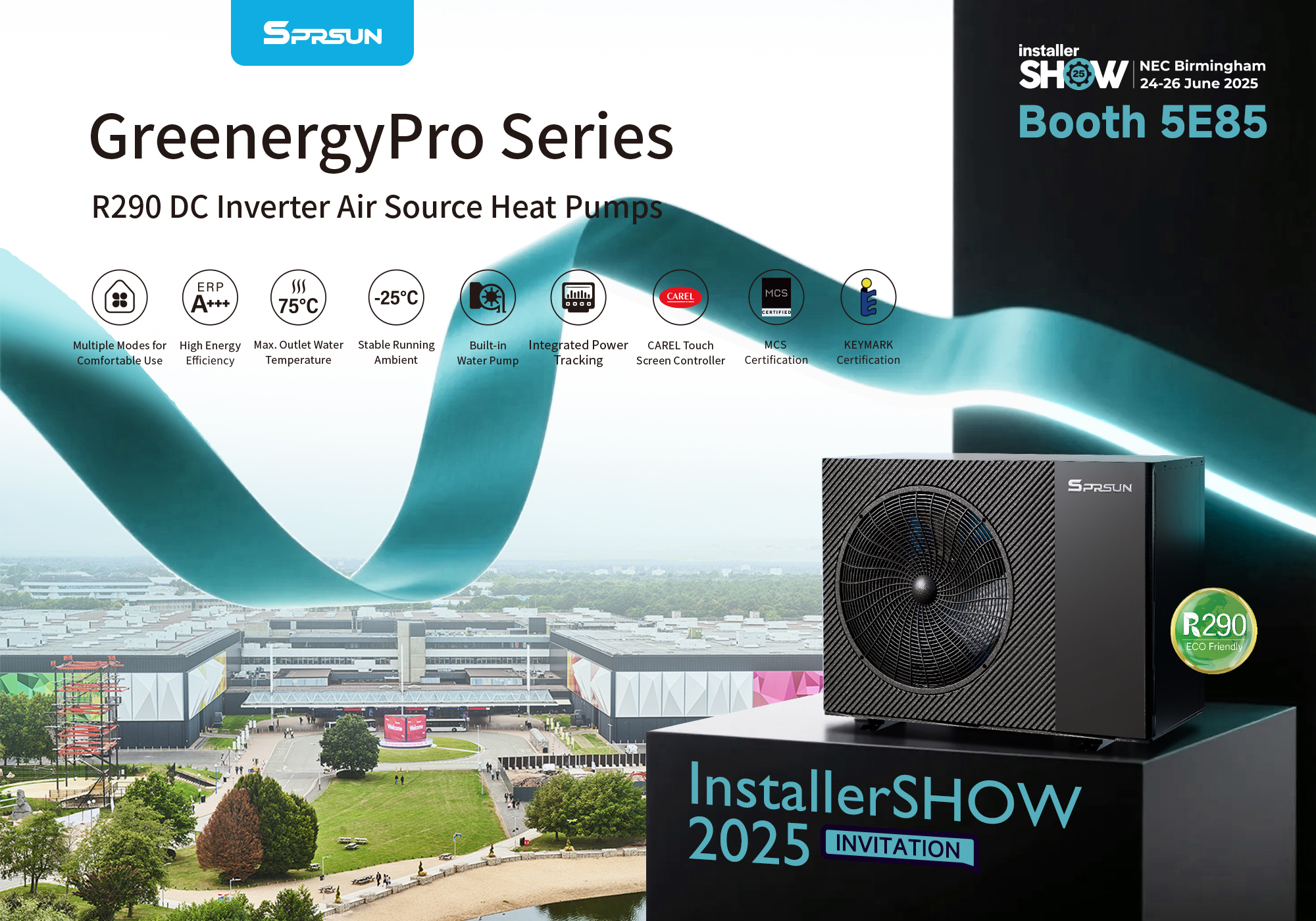 R290 DC Wechselrichterluftquelle Wärmepumpe