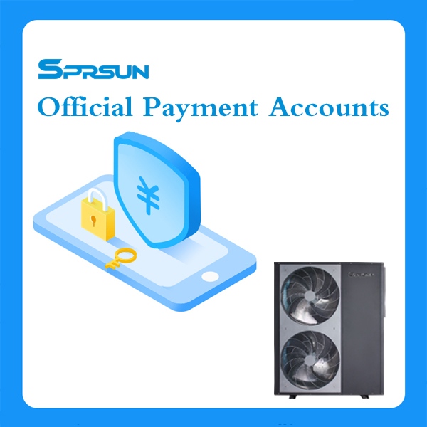 Warmer Hinweis: SPRSUN Offizielle Zahlungskonten