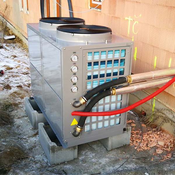 40 kW Luft-Warmwasser-Wärmepumpe