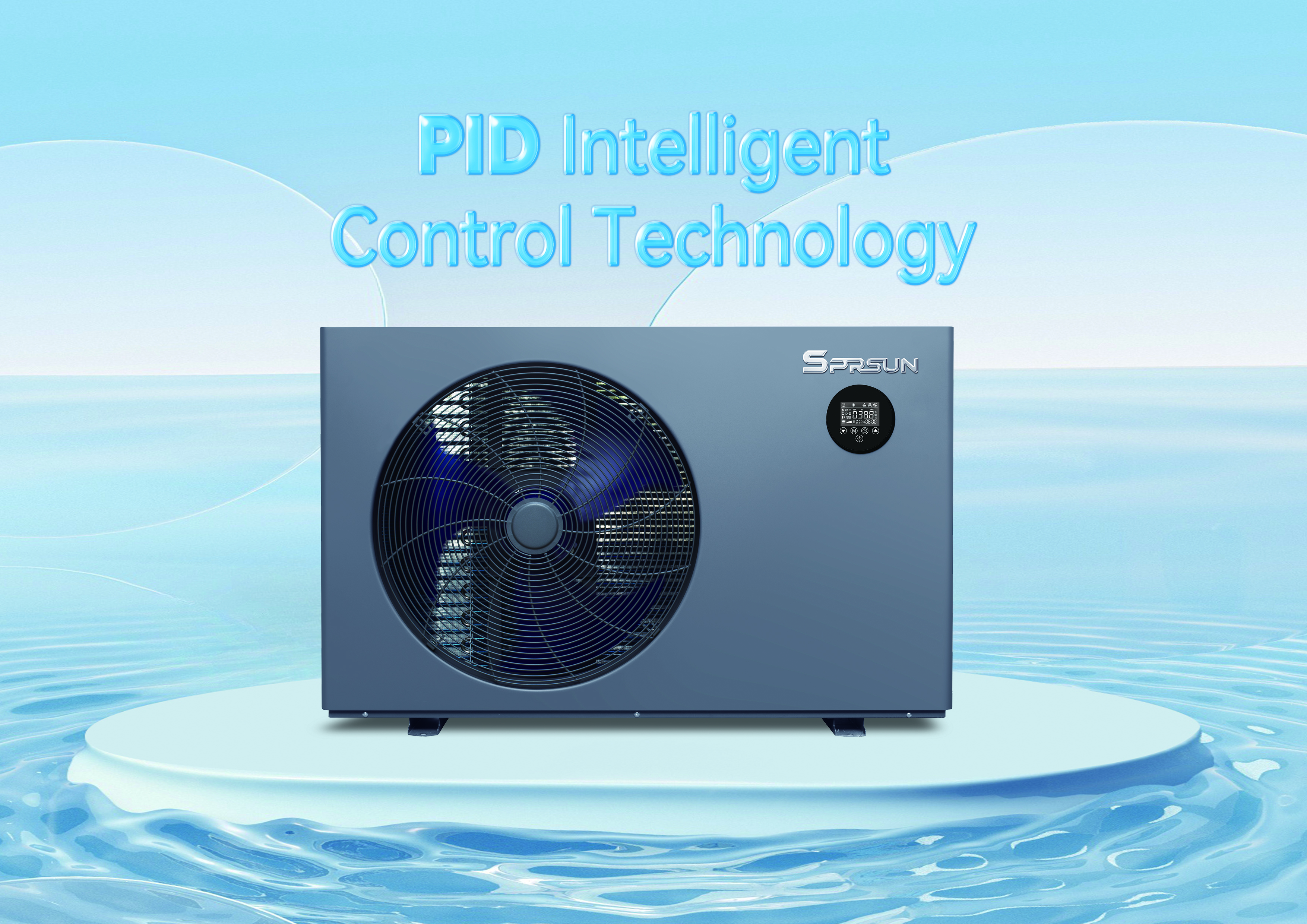 SPRSUN Oceanstar Pool W&auml;rmepumpe intelligente Kontrolle