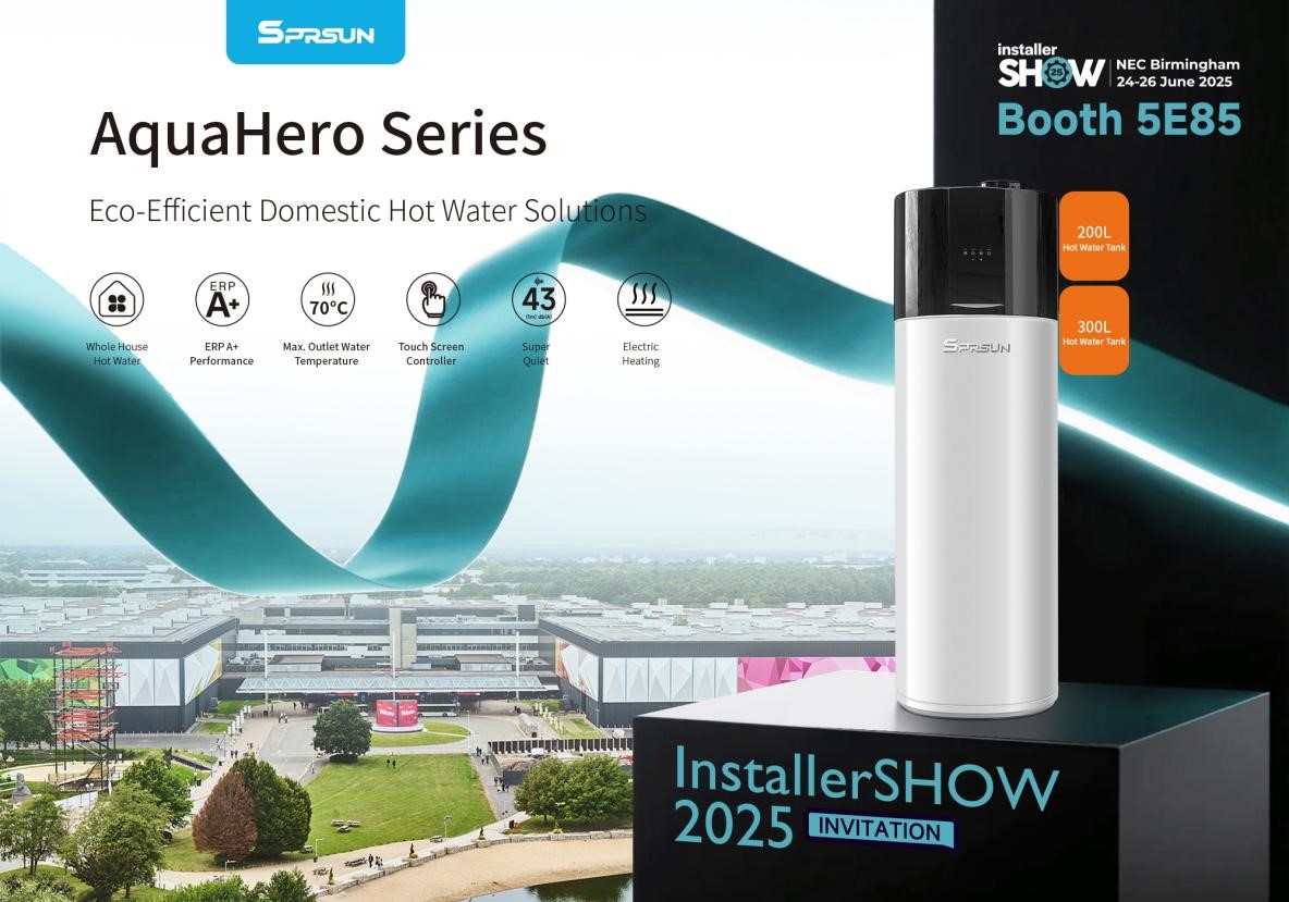 Ökoeffiziente häusliche Wasserwärmepumpe