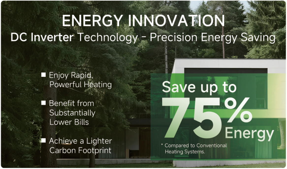 Die DWH-W&auml;rmepumpe der AquaHero-Serie R290 spart bis zu 75 % Energie