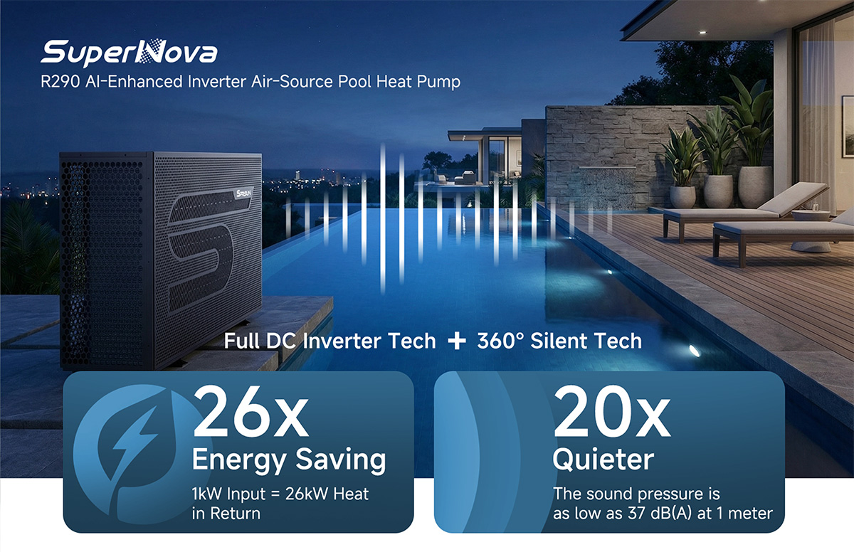 R290 swimming pool heat pump-2 R290 Schwimmbadwärmepumpe-2