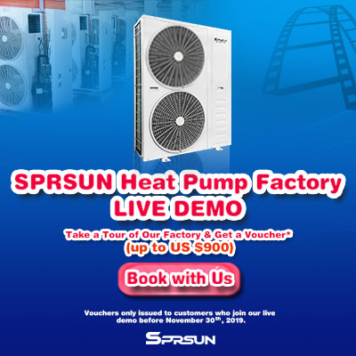 SPRSUN startet im November 2019 die Live-Demo der Wärmepumpenfabrik