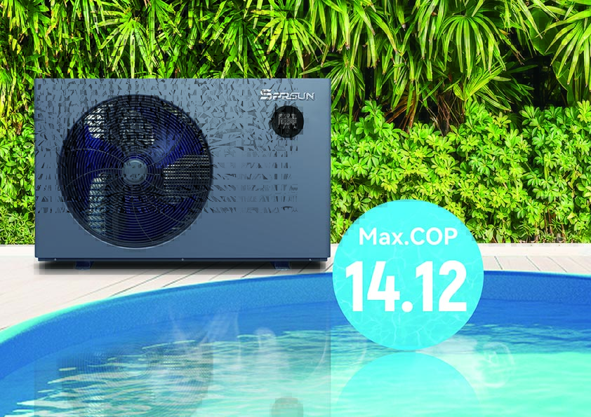 SPRSUN Pool -W&auml;rmepumpe Cop 14.12