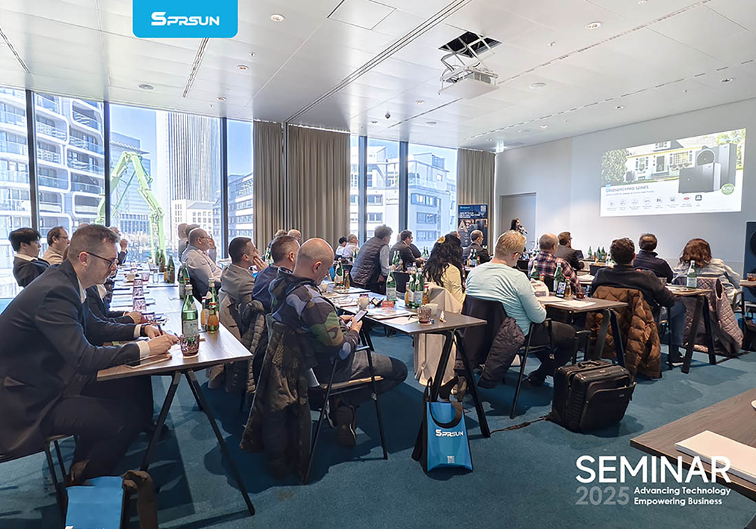 Europäische Kunden nehmen an SPRSUN Seminar teil