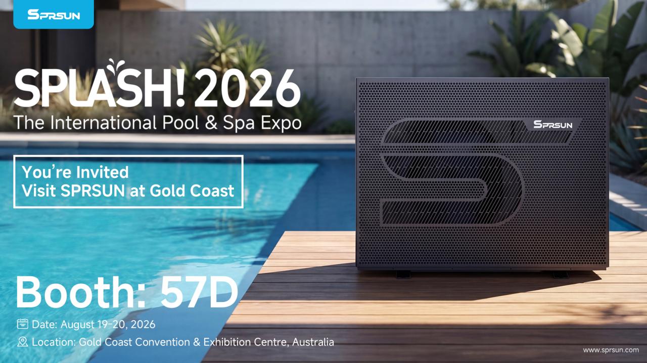 Entdecken Sie die fortschrittliche KI-Pool-Wärmepumpentechnologie bei SPLASH! Australien 2026 – Sehen Sie die intelligentesten und leisesten Pool-Wärmepumpen in Aktion